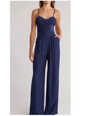 NWT Ramy Brook Loretta Wide-Leg Jumpsuit - 4